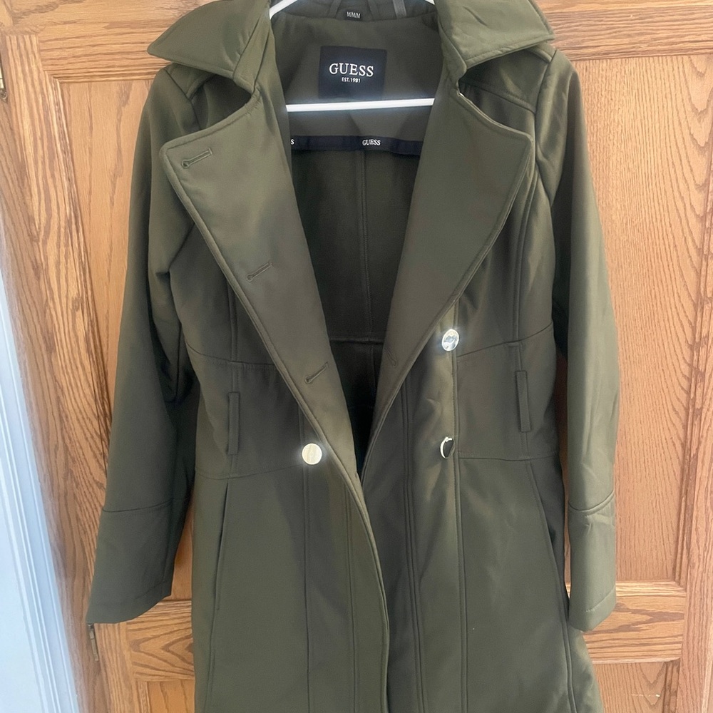 GUESS Women's Green Coat